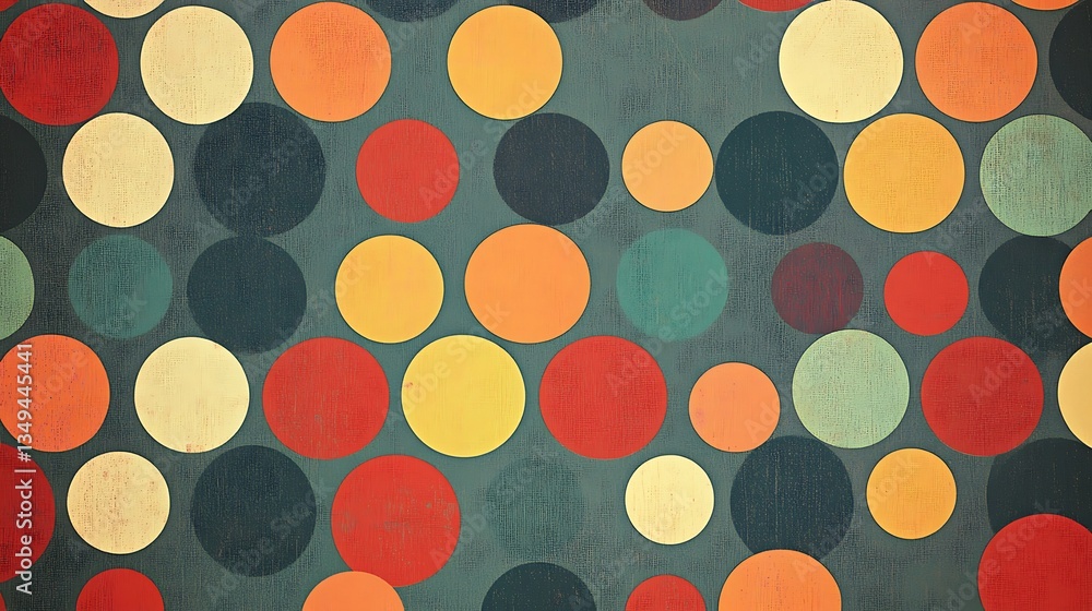 Abstract Colorful Circles Pattern Design Abstract Colorful Circles Pattern Design