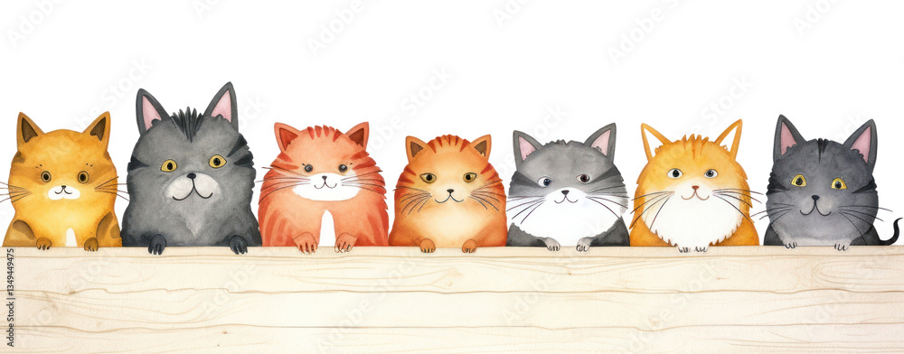 Obraz premium PNG Cute cats mammal animal rodent.
