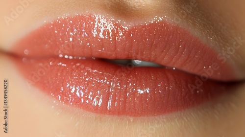 Wallpaper Mural Closeup Macro Shot of Sparkling Pink Lip Gloss Torontodigital.ca