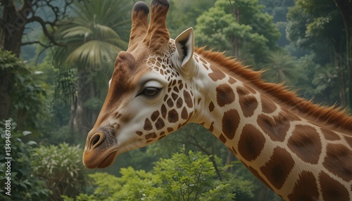 portrait of a giraffe