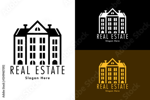 hotel building tourism icon, vector logo for builders, construction companies, apartment, flat, plot, british, italy, russia, property firm, property dealers, travel, real estate and more