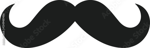 Classic Mexican Mustache Vector for Cinco de Mayo and Fiesta Designs