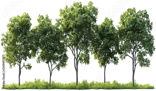 Wild tree shapes, vector illustration, transparent backgrounds, cut out, nature trees, forest, silhouette, green trees, nature art, eco-friendly, botanical designs, wildlife.