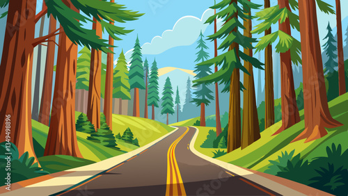 road in the forest