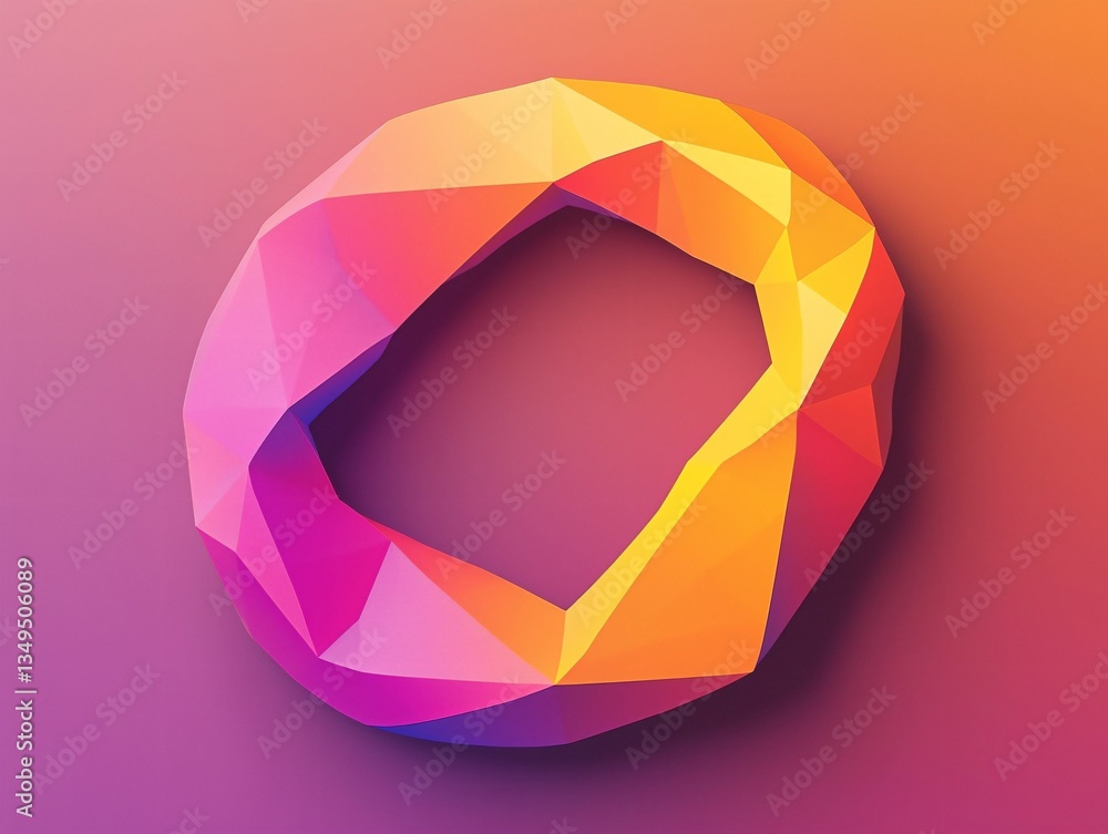 Abstract Polygonal Ring Abstract Polygonal Ring