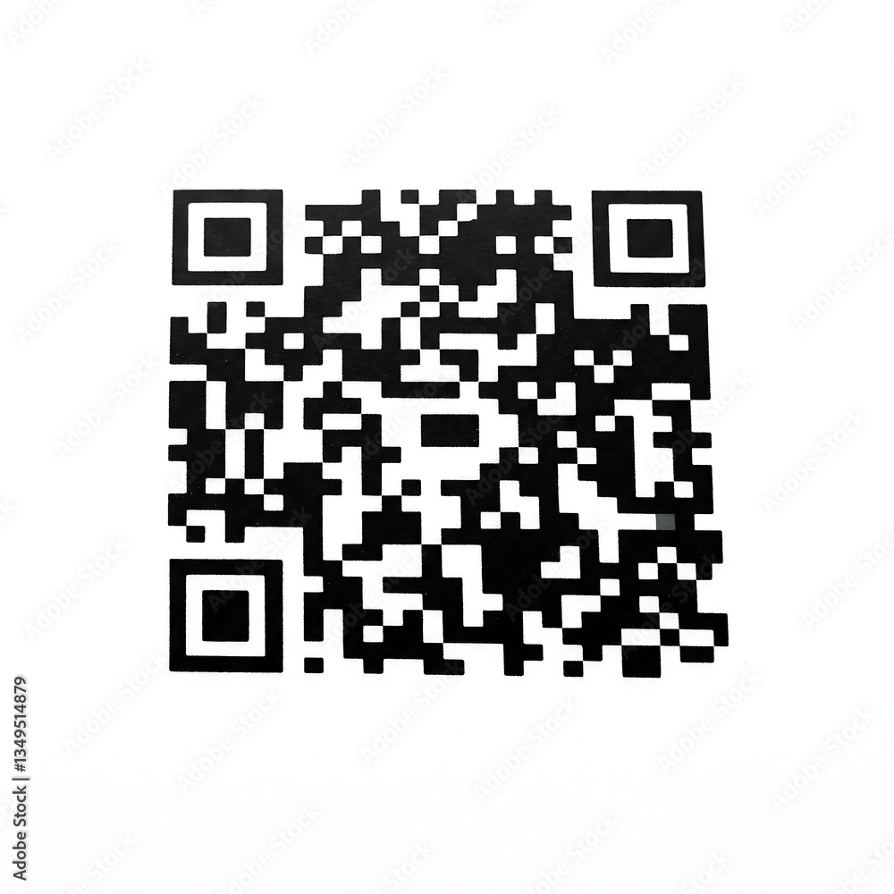 qr code on white background qr code on white background