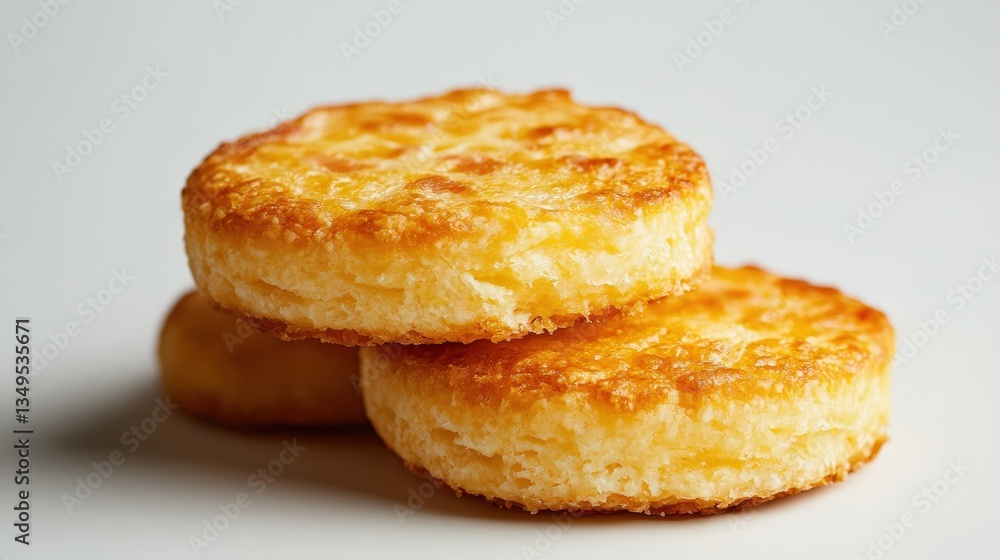 Fluffy, golden biscuits stacked together, showcasing a delicious baked treat perfect for breakfast or snacks. Fluffy, golden biscuits stacked together, showcasing a delicious baked treat perfect for breakfast or snacks.