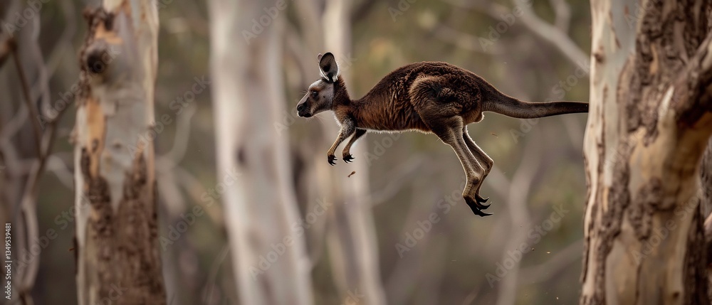 Lumholtzs tree kangaroo mid air leaping between two towering trees perfectly frozen motion dynamic wildlife action shot National Geographic style photography Lumholtzs tree kangaroo mid air leaping between two towering trees perfectly frozen motion dynamic wildlife action shot National Geographic style photography