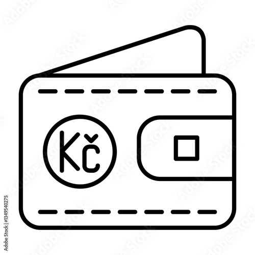 Czech Koruna Note Icon