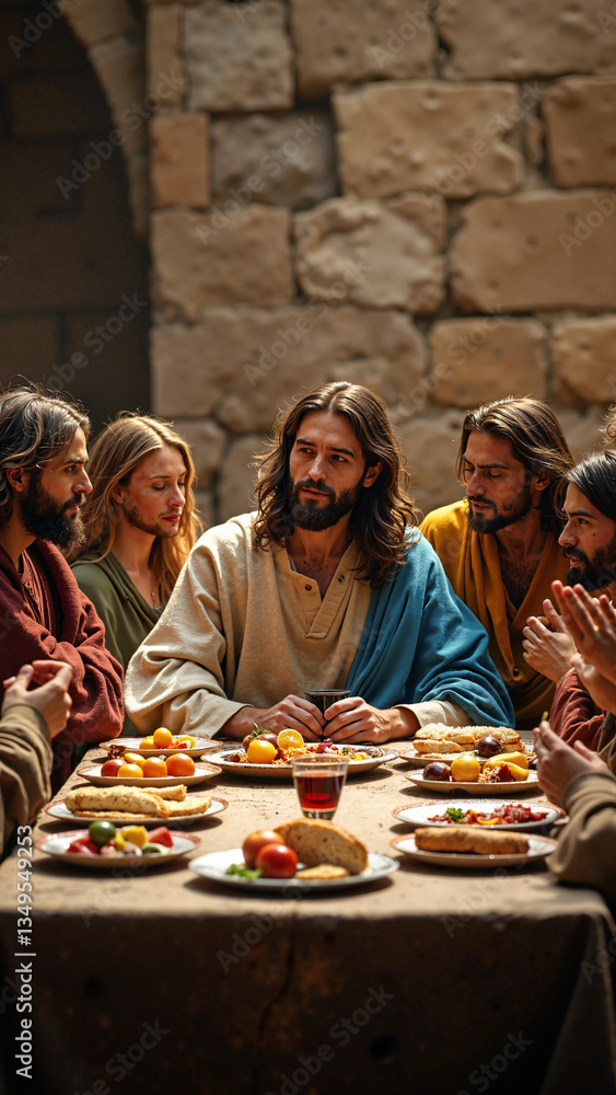 The Last Supper - Isolated on Transparent Background for Marketing, Educational Materials, and Religious Promotions