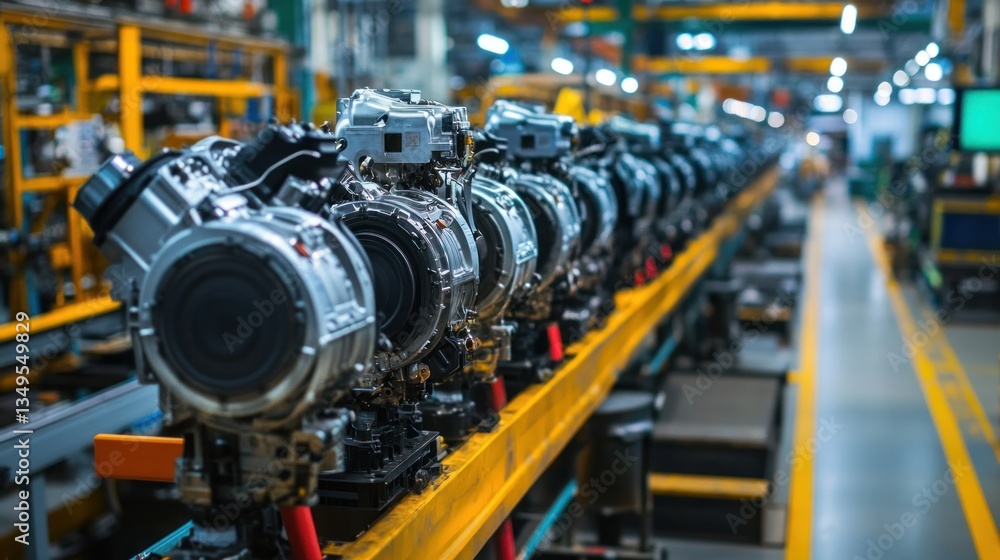 Assembly Line of Automotive Engines: A Glimpse into Modern Manufacturing Assembly Line of Automotive Engines: A Glimpse into Modern Manufacturing