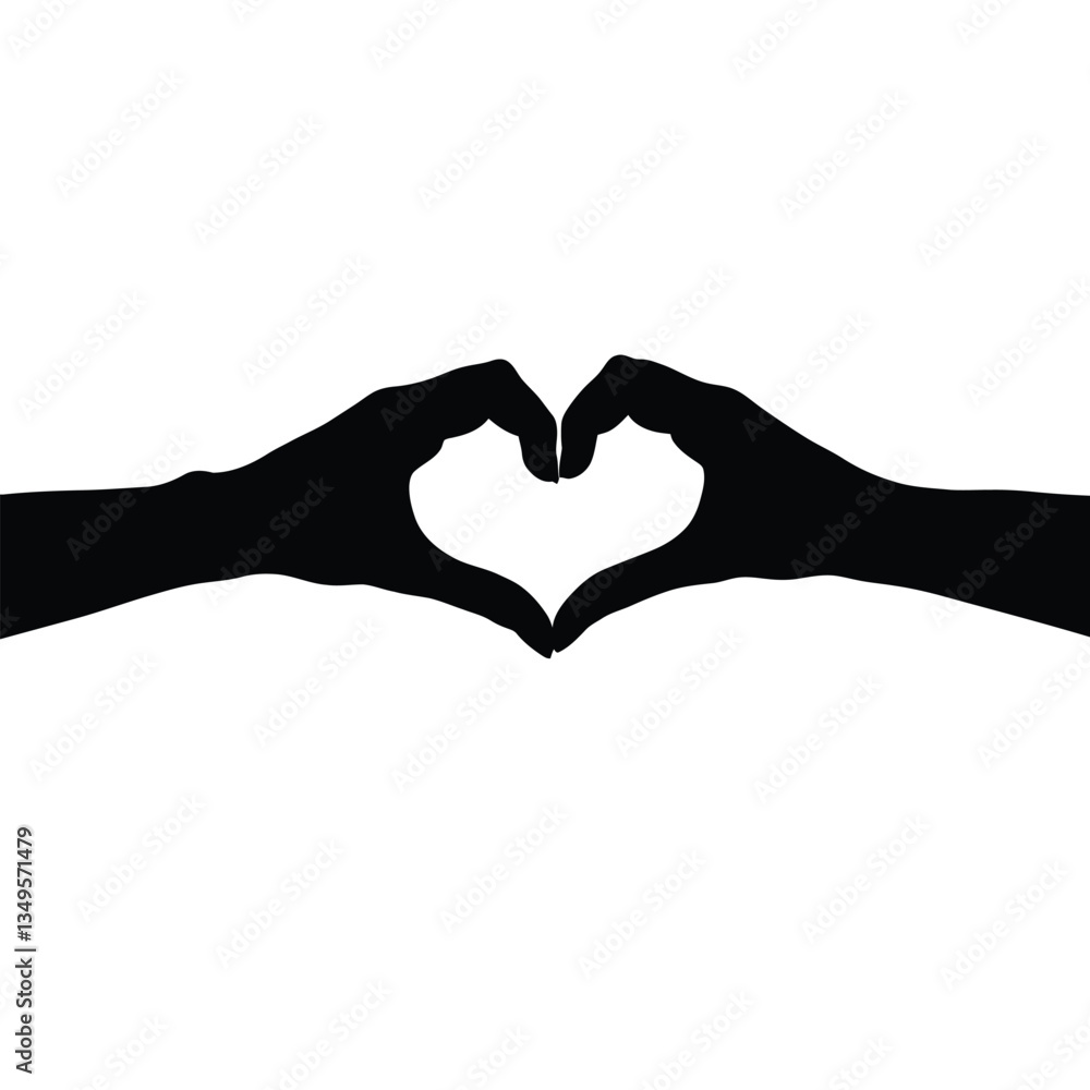 Fototapeta premium hands in heart shape