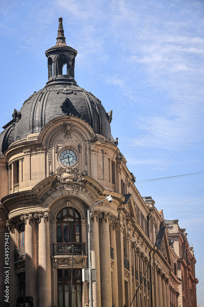 Fototapeta premium Santiago Stock Exchange (Bolsa de Comercio de Santiago), Santiago, Chile