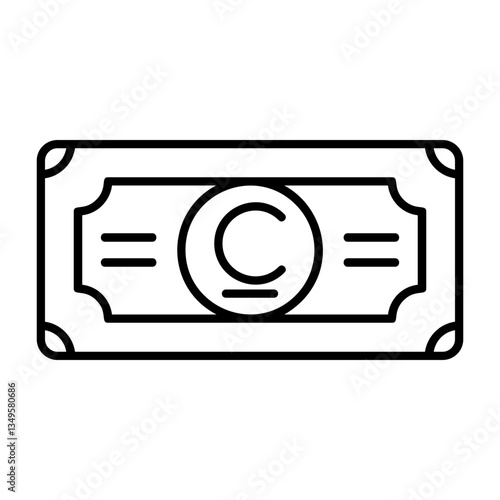 Kyrgyzstani Som Note Icon