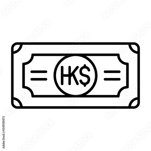 Hong Kong Dollar Note Icon