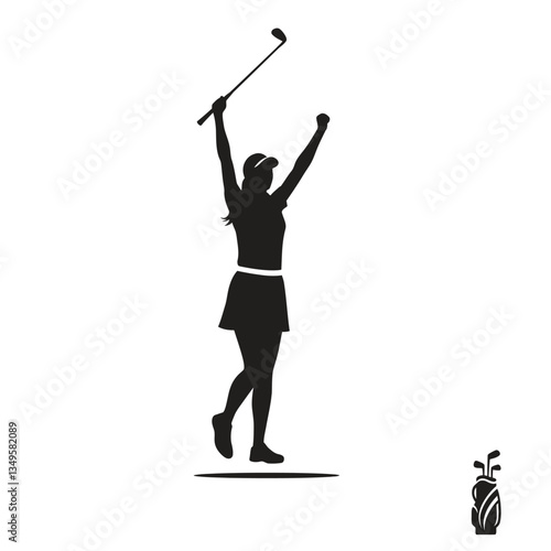 golf player silhouette
