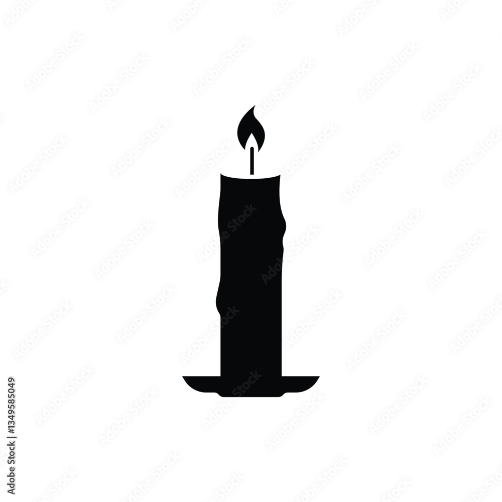 Fototapeta premium candle icon