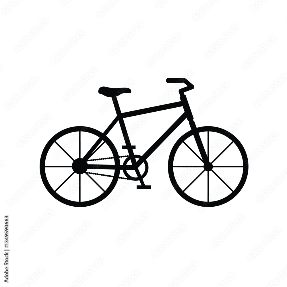 Fototapeta premium bicycle isolated on white