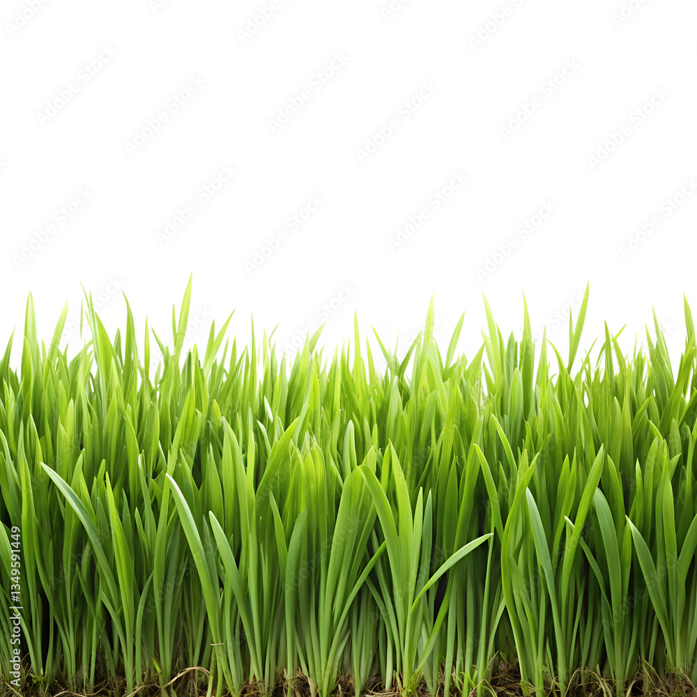 Fototapeta premium green grass isolated with transparent background