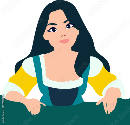 Medieval Woman Portrait