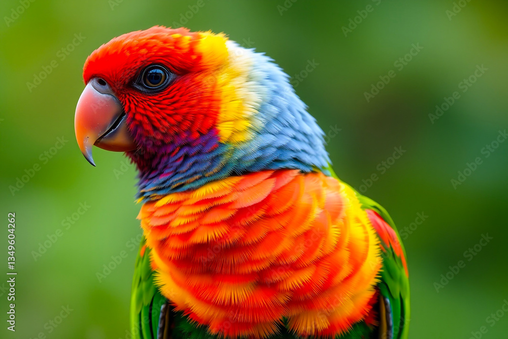 Vibrant Parrot Displaying Its Brilliant Colors and Exotic Plumage in a Lush Tropical Setting, Capturing the Beauty of Nature’s Brightest Avian Species Vibrant Parrot Displaying Its Brilliant Colors and Exotic Plumage in a Lush Tropical Setting, Capturing the Beauty of Nature’s Brightest Avian Species