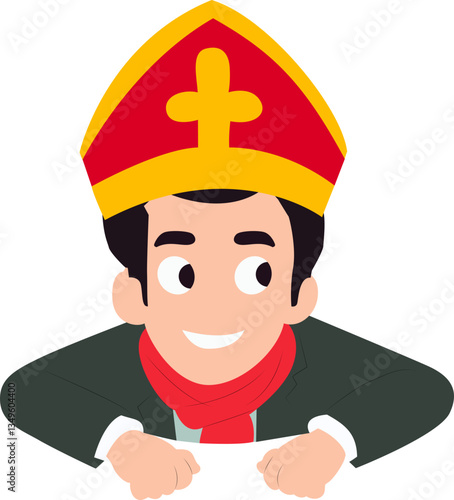 Sinterklaas Helper Peeking