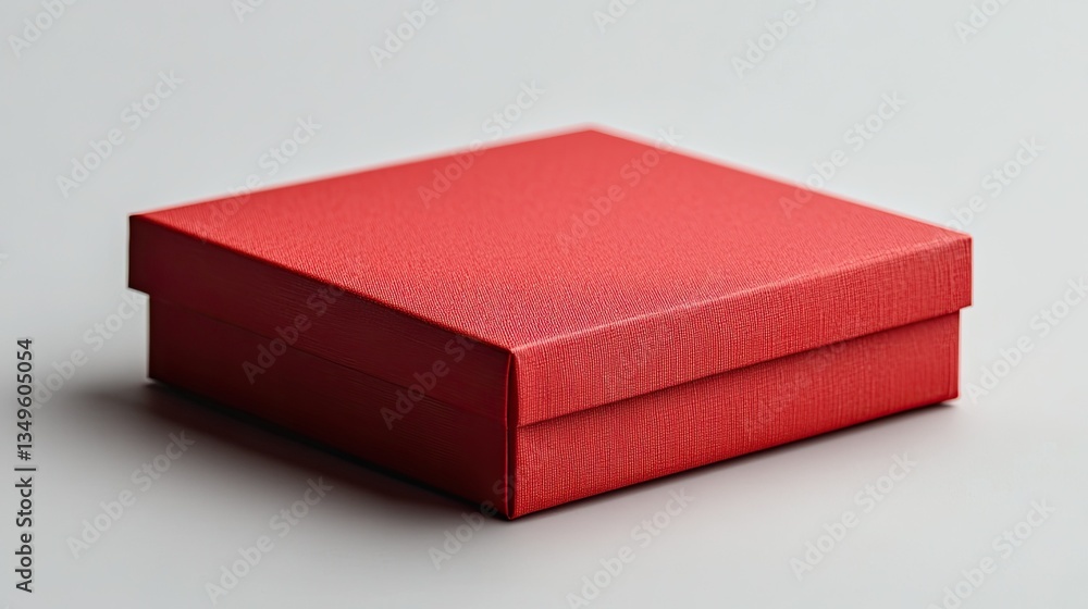 Red square box, isolated Red square box, isolated