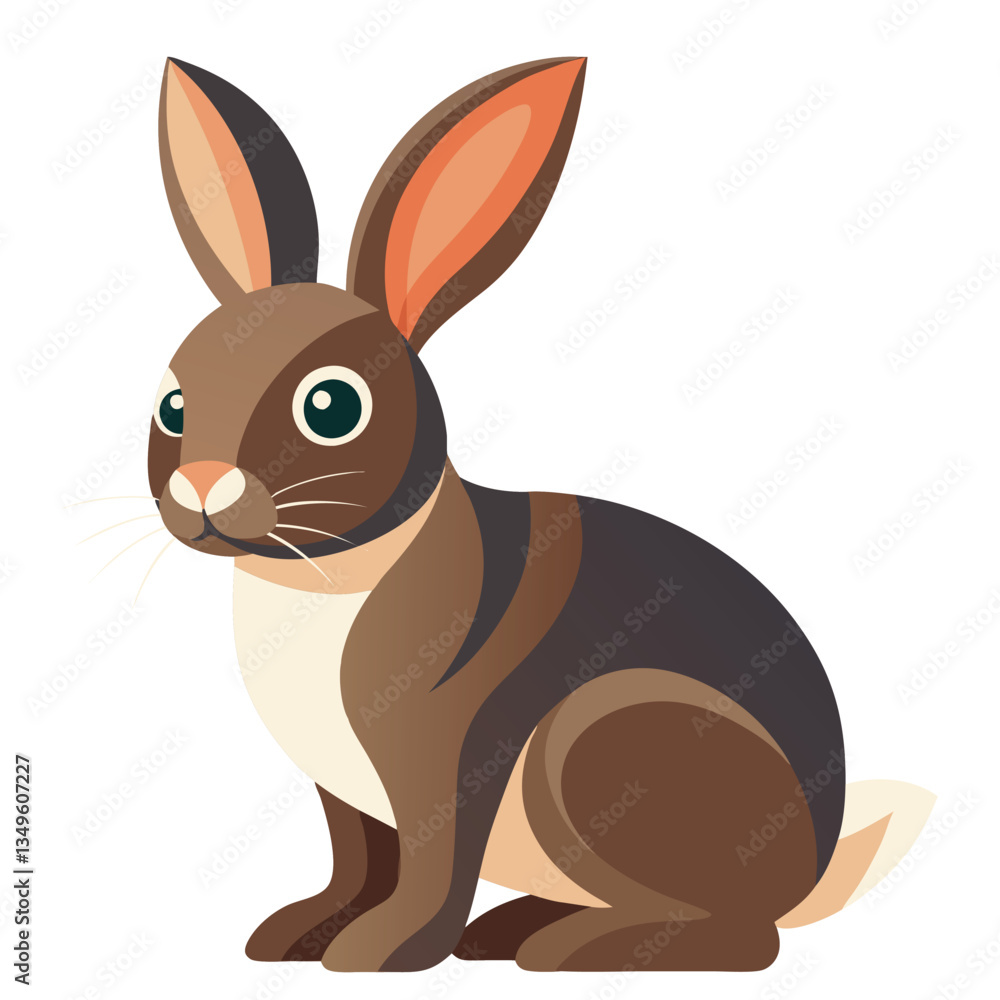 Obraz premium Rabbit character vector cute animal-5