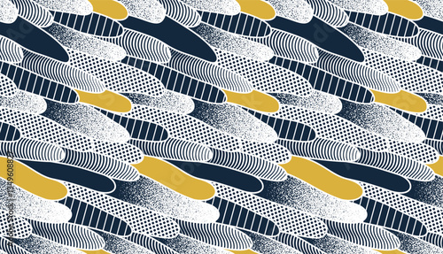 Abstract vector seamless pattern, endless motif background of some plants biology theme, tiling art with biology organisms look like shapes.