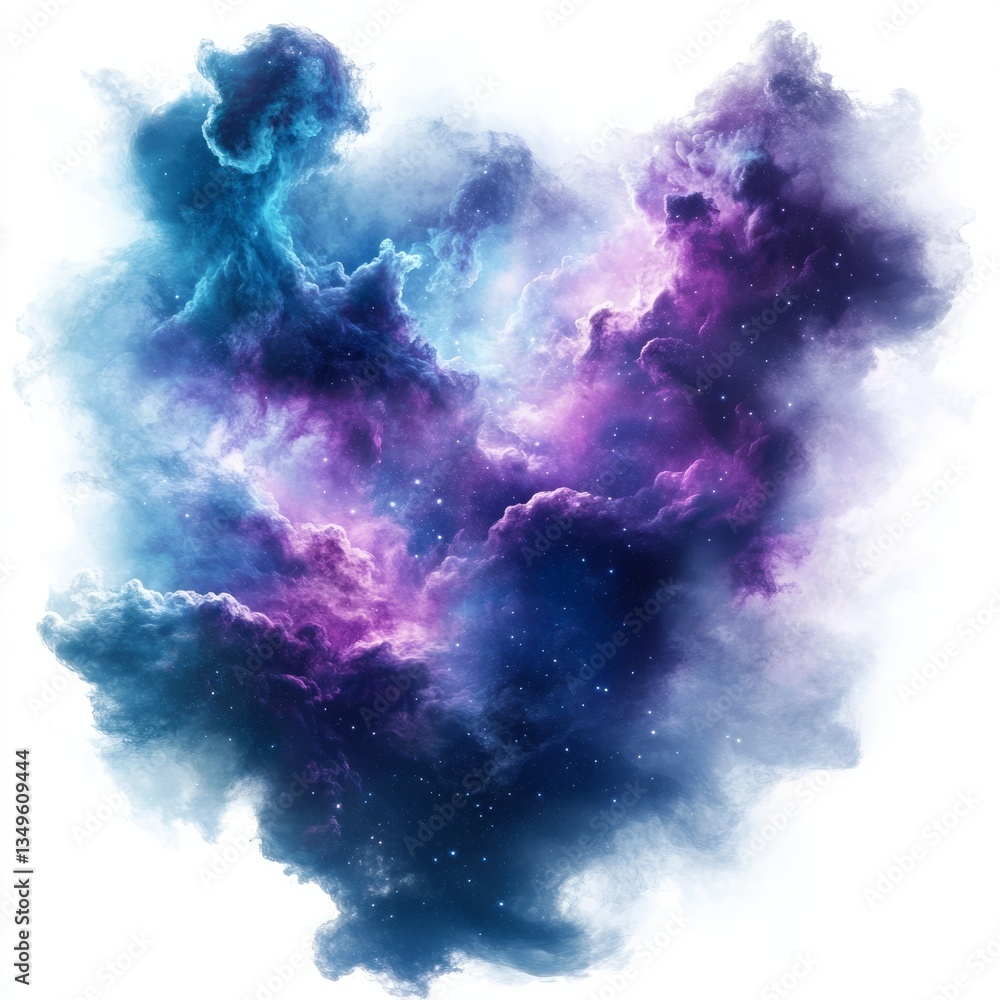 Fototapeta premium Generic Glowing Nebula View Soft Blending Naturally