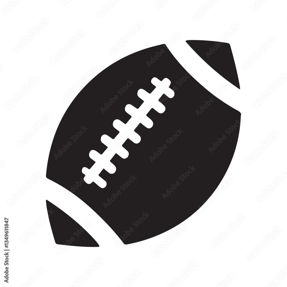 Black football ball icons. American football ball icon. Rugby ball symbol. Vector illustration eps 10 Black football ball icons. American football ball icon. Rugby ball symbol. Vector illustration eps 10