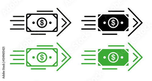 Fast pay icons collection