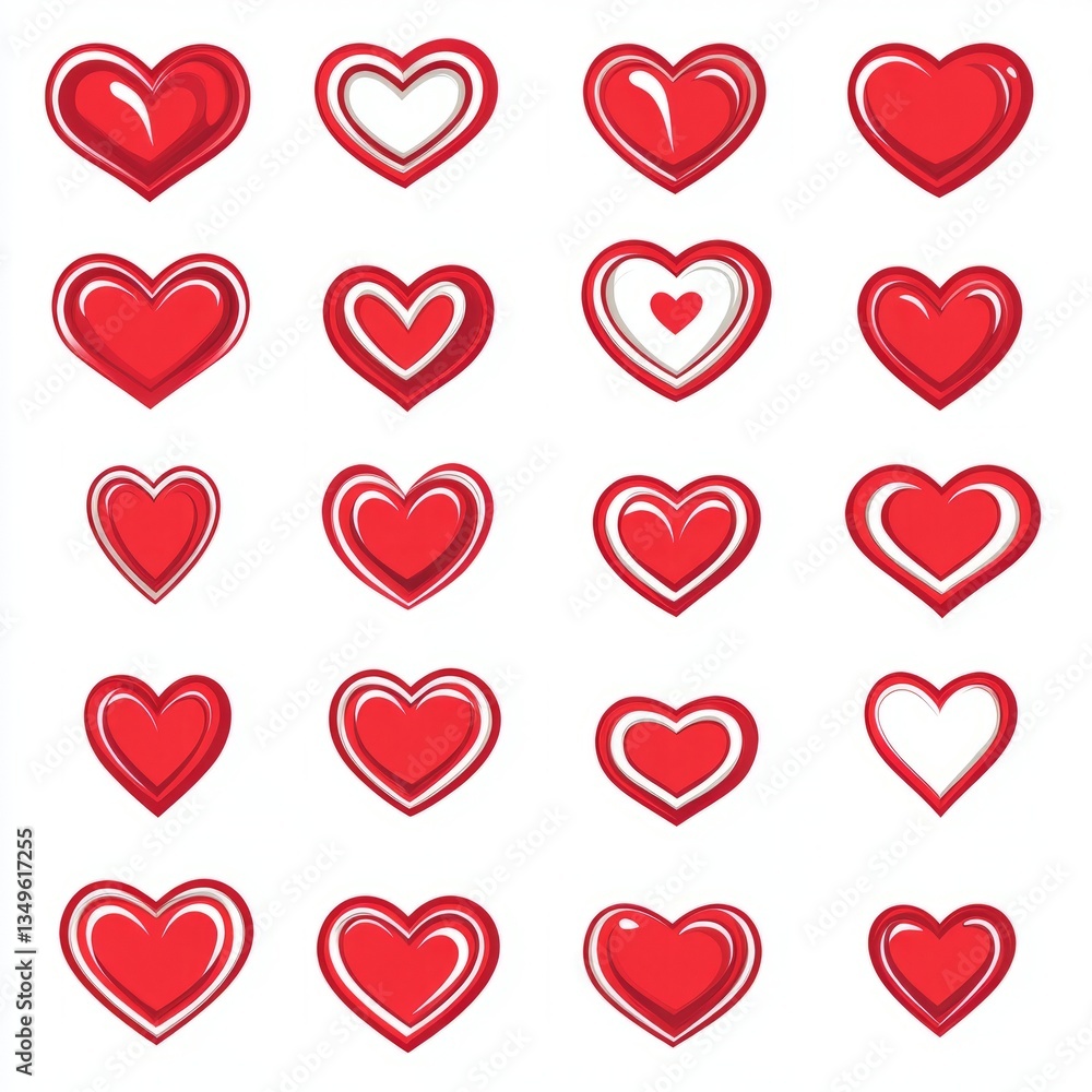Art Stylish Heart Overview Minimalist Design Icons Art Stylish Heart Overview Minimalist Design Icons
