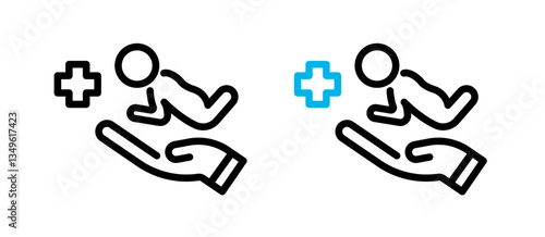 No ball game sign icons collection