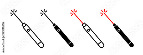 Pointer laser icons collection