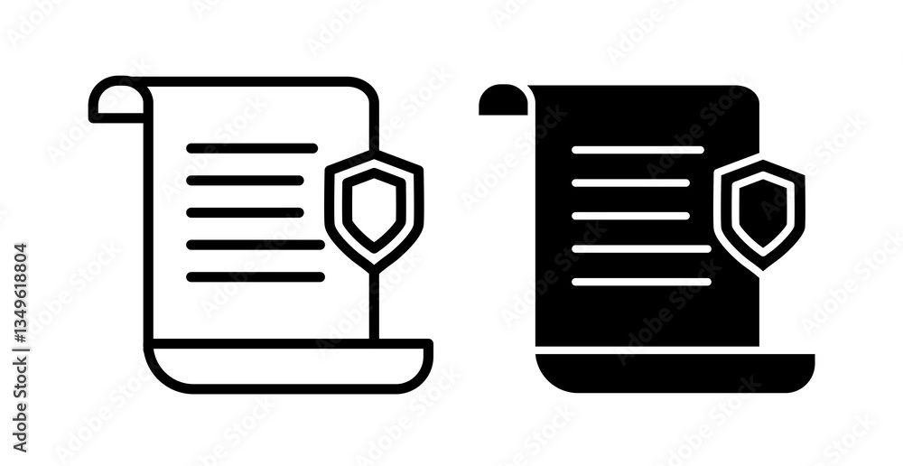 Security policy icons collection Security policy icons collection