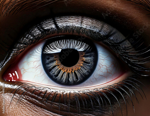 Black Eye Macro Close