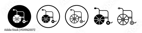 Wheelchair icons collection