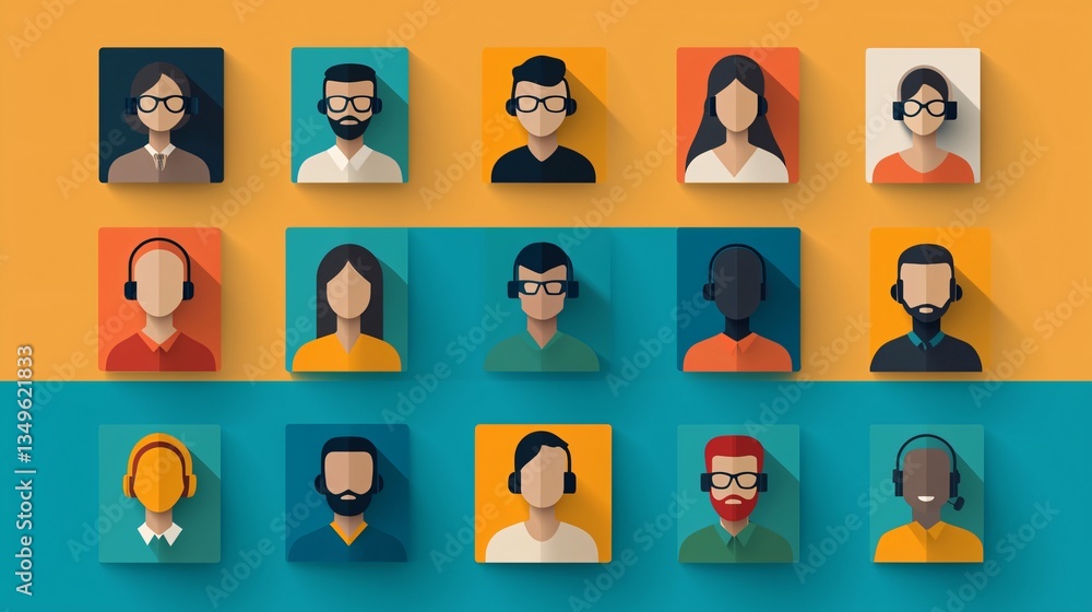 Diverse Team Collaboration Illustration Modern Office Digital Artwork Bright Environment Eye-Level Viewpoint Diverse Team Collaboration Illustration Modern Office Digital Artwork Bright Environment Eye-Level Viewpoint