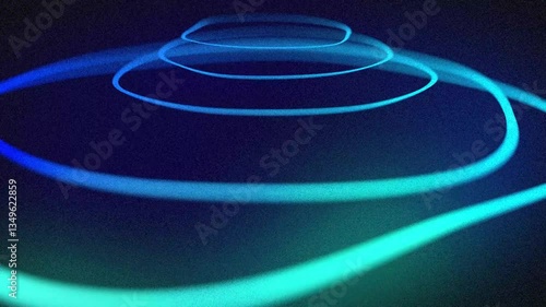 Mesmerizing Abstract Blue Lines Creating Swirling Patterns in Digital Art Animation