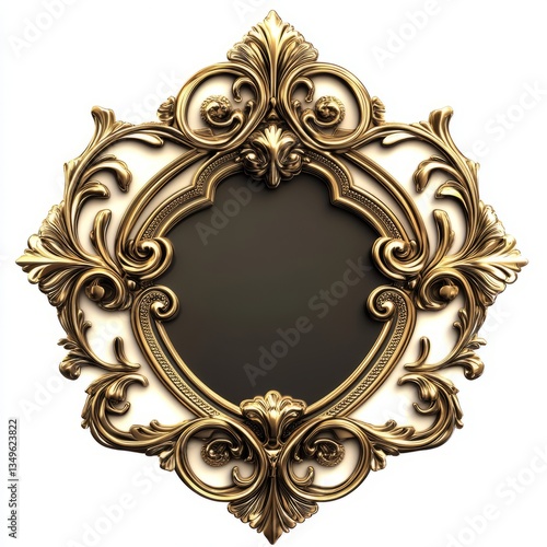 Generic Luxurious Golden Scene Background. Embossed