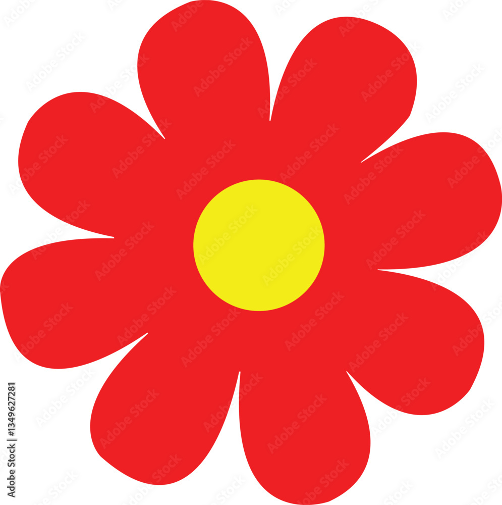 Flower clip art design on plain white transparent isolated background for card, shirt, hoodie, sweatshirt, apparel, card, tag, mug, icon, poster or badge Flower clip art design on plain white transparent isolated background for card, shirt, hoodie, sweatshirt, apparel, card, tag, mug, icon, poster or badge