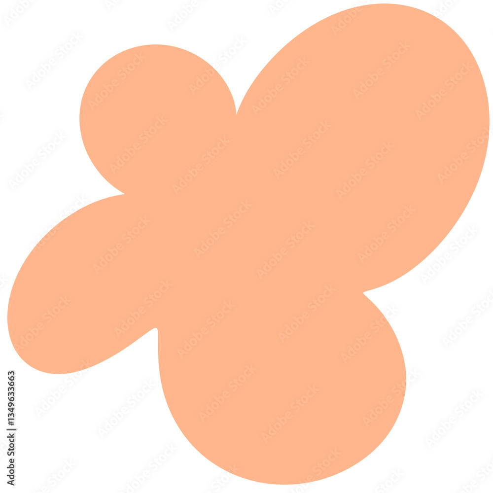 orange four-leaf speech bubble orange four-leaf speech bubble