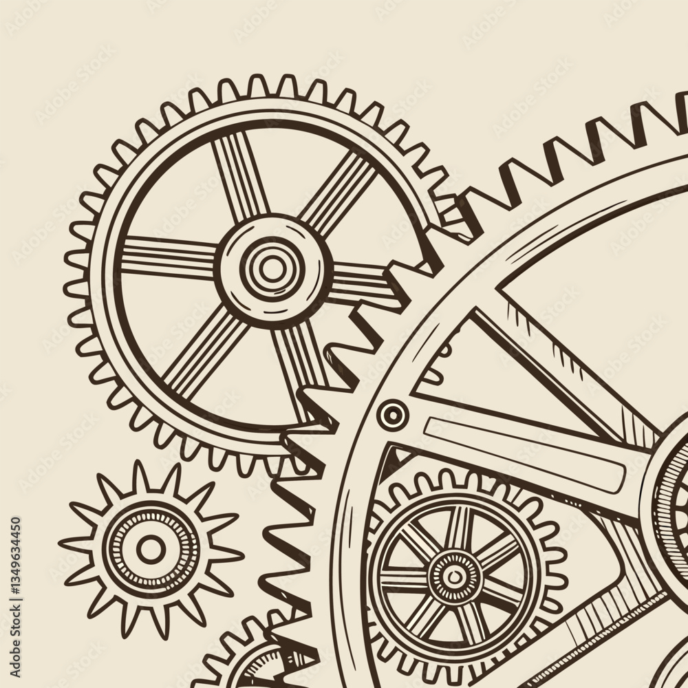 Simple 3D Vector Icon of a Car Wheel with Gear and Technology Elements Simple 3D Vector Icon of a Car Wheel with Gear and Technology Elements