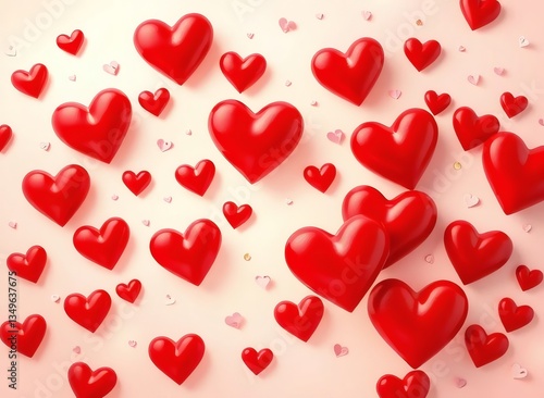 Vibrant Red Heart Collection