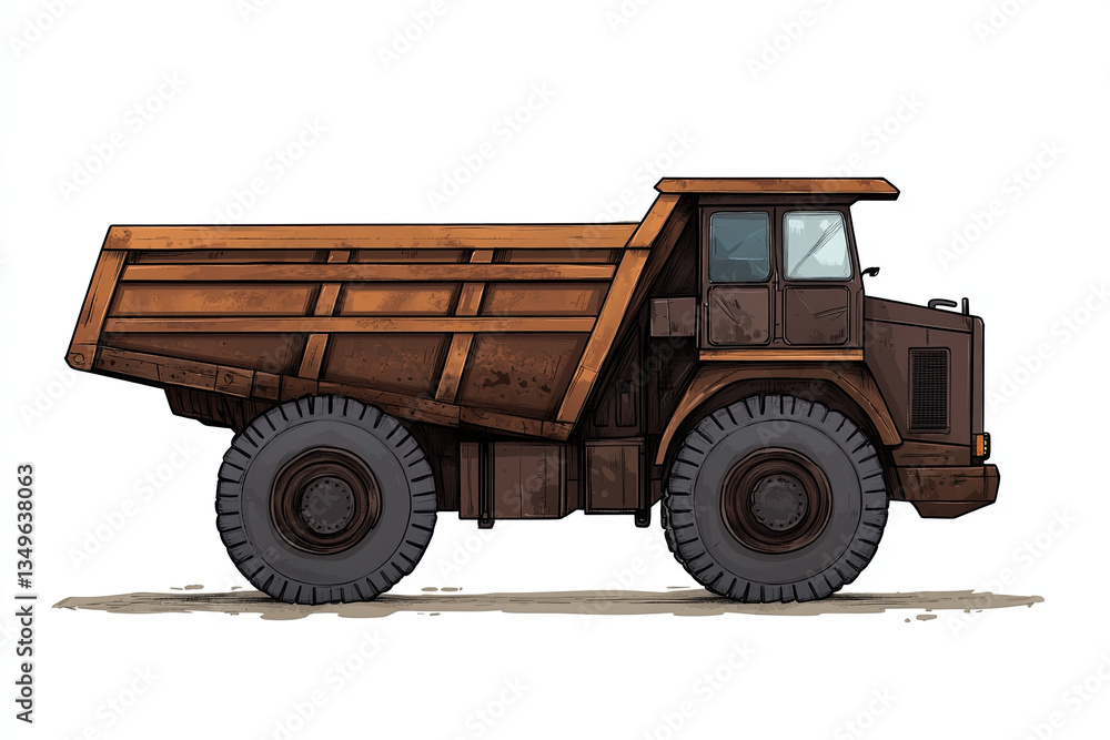 Obraz premium mining dump truck