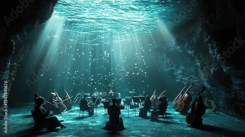 musical concert on the ocean floor
