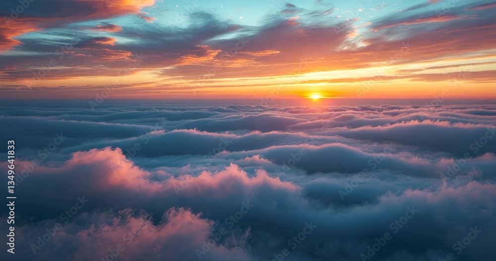 Stunning sky featuring clouds during sunset. Clouds in the twilight sky. Gorgeous blue sky at sunset. Stunning sky featuring clouds during sunset. Clouds in the twilight sky. Gorgeous blue sky at sunset.