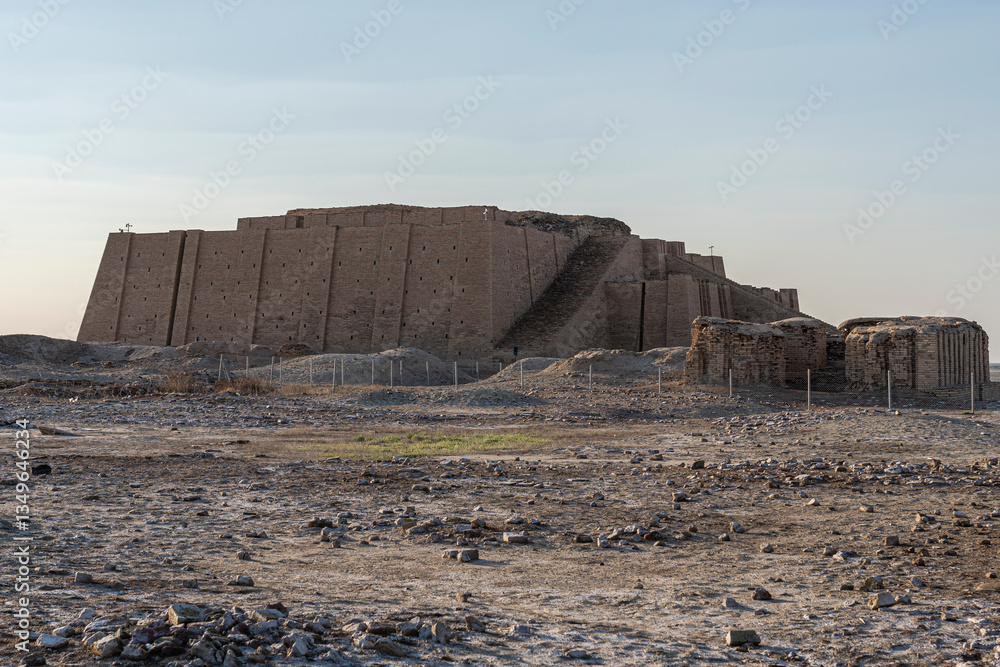 The famous ziggurat of Ur in Iraq