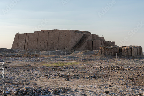 The famous ziggurat of Ur in Iraq